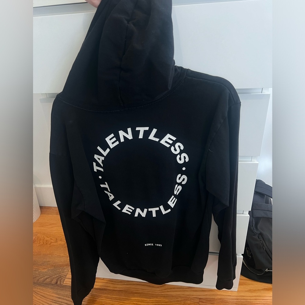 Talentless Black Hoodie Size M Heavyweight Scott Disick UNISEX